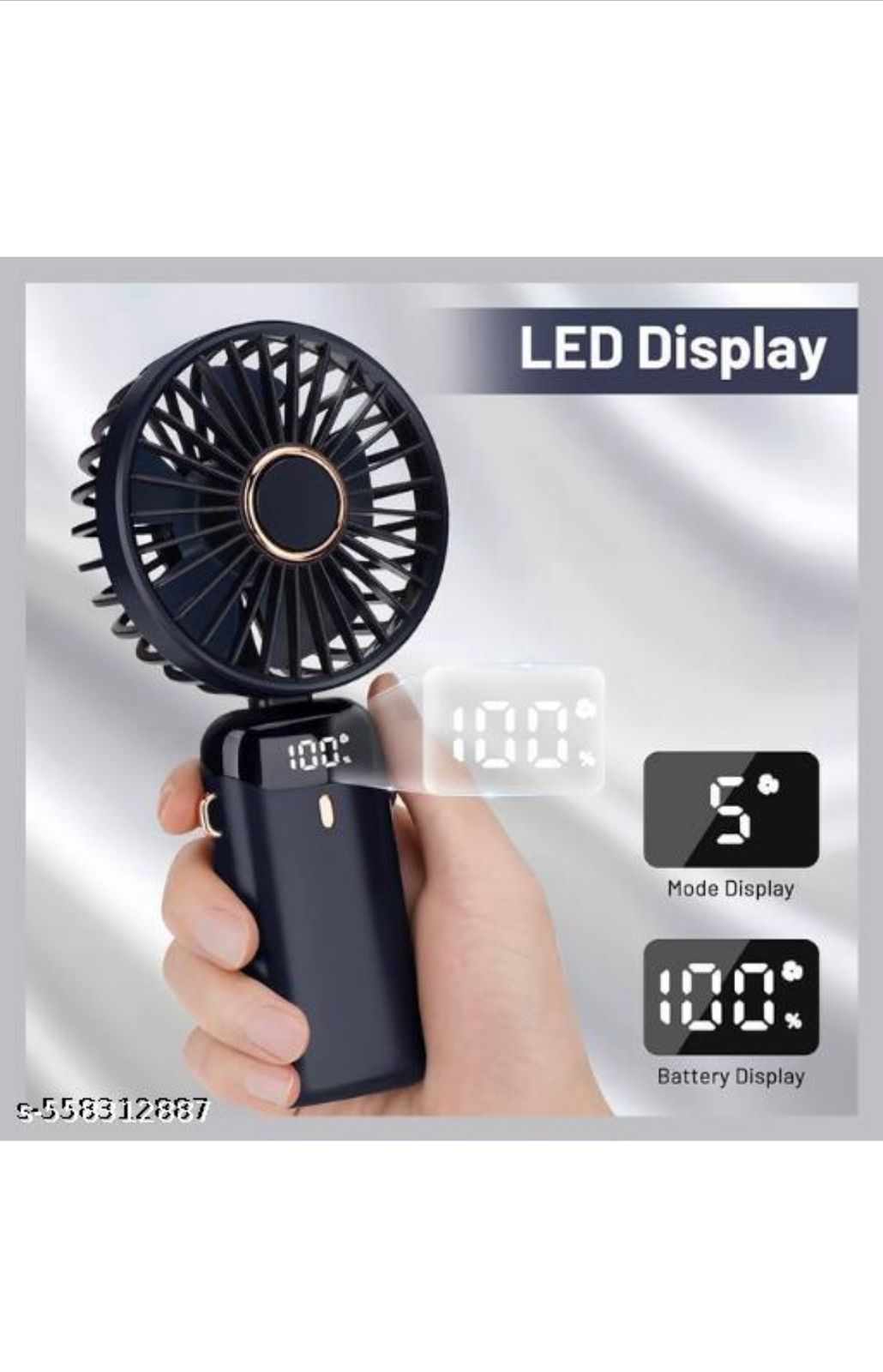 Rechargeable Hand Neck Fan